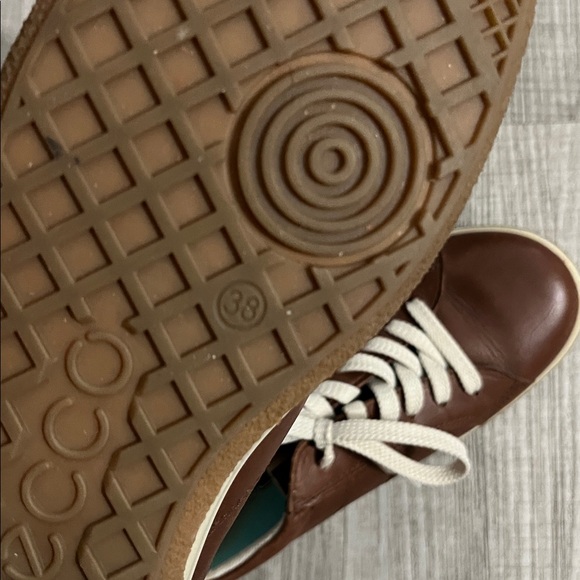 ECCO Leather Brown Sneakers - Picture 10 of 12